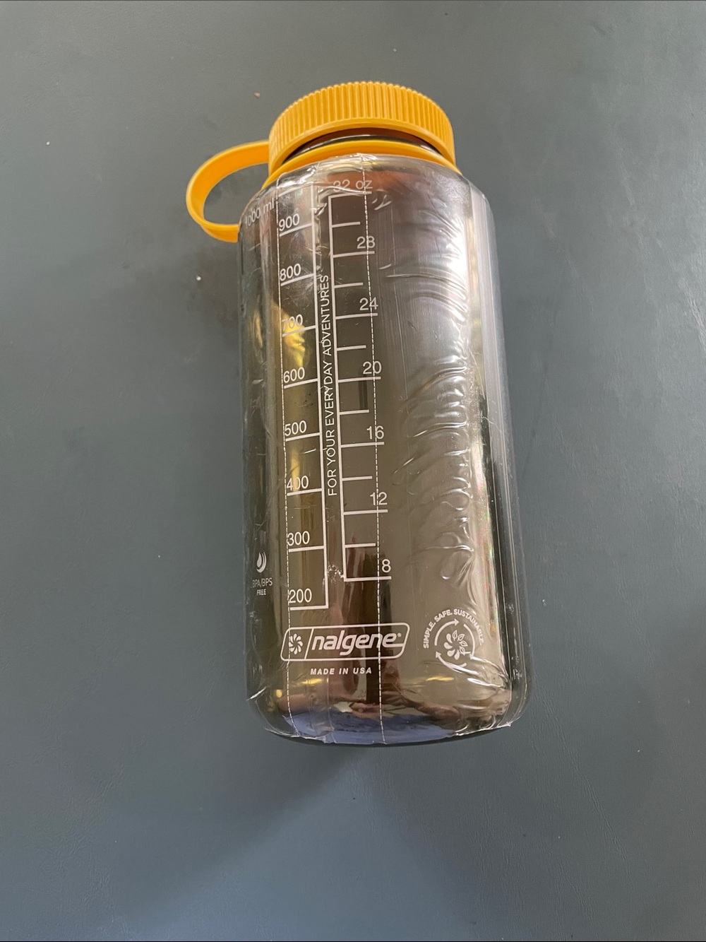 Hidden NY Smoky Black Water Bottle with Yellow Cap- Nalgene Collab - Picture 2 of 2